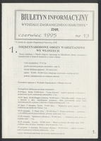 1995-06 Krakow Biuletyn Informacyjny wydzialu zagranicznego ZHR nr 13.jpg