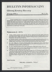 1991-05-15 Warszawa Biuletyn Informacyjny Głowna Kwatera Harcerzy nr 1.pdf