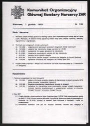 1992 Warszawa Komunikat organizacyjny Głównej Kwatery Harcerzy.pdf