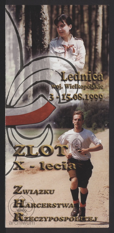 Plik:1999-08-03-15 Lednica, Folder na zlot X-lecia Związku Harcerstwa Rzeczypospolitej.jpg