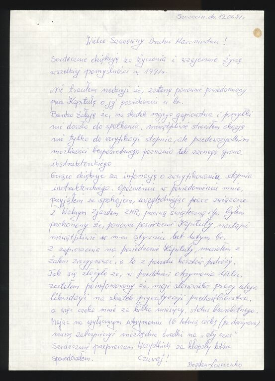 Plik:1991-01-19 Szczecin List do Ryszarda Brukowskiego.jpg