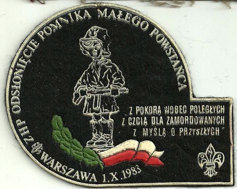 1983 1-2 X Odsłonięcie pomnika Małego Powstańca. Szarotka003 fot. J.Kaszuba.jpg