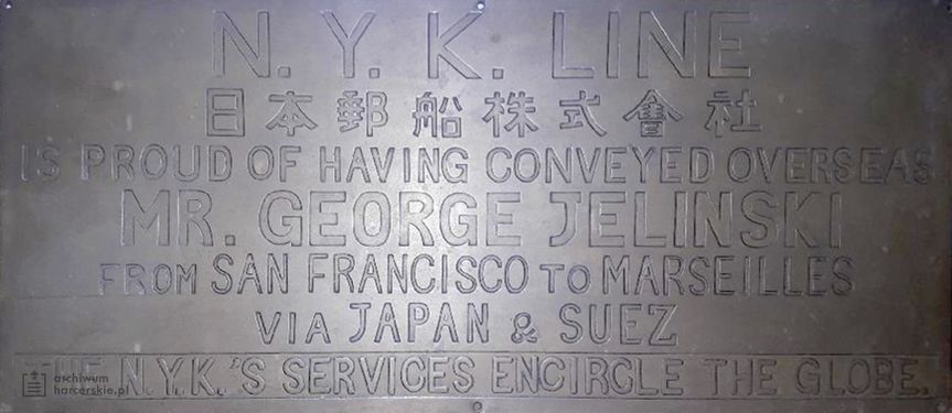 1928 NYK Line tablica.jpg