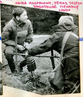 1984 Bieg harcerski drużyn Gromady Szarotka. Szarotka061 fot. J.Kaszuba.jpg