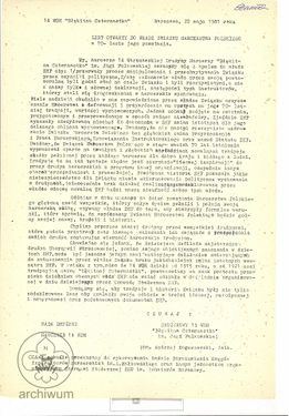 1984-01-24 Warszawa, List otwarty Błękitnej 14 WDHy do władz ZHP w 70-lecie Harcerstwa.jpg