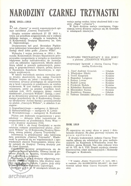 Plik:1973 Kraków Kronika Jubileuszowa Czarnej Trzynastki 08.jpg