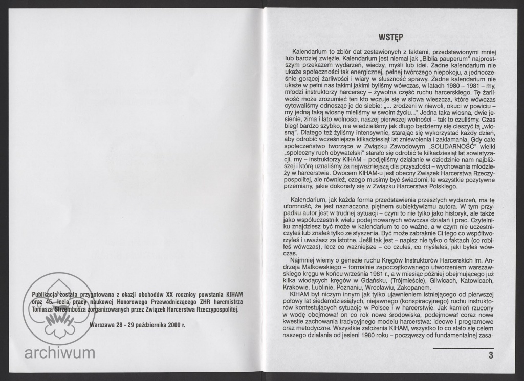 Plik:2000-10-28 Warszawa, Grzegorz Nowik, Kalendarium KIHAM (2).jpg