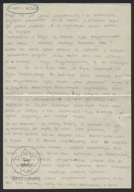 1982-05 Kielce notatka o sytuacji w KIHAM Kielce.jpg