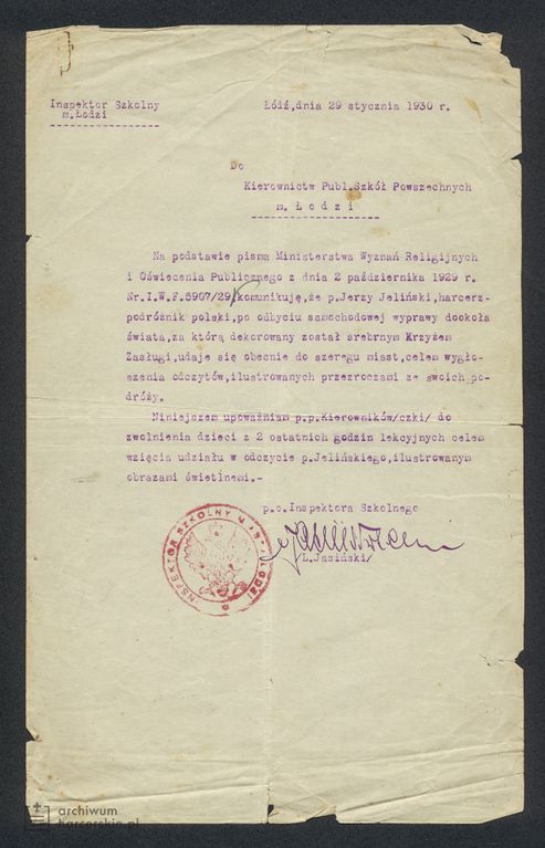 Plik:1930-01-29 Łodź Inspektor szkolny m. Łodzi.jpg