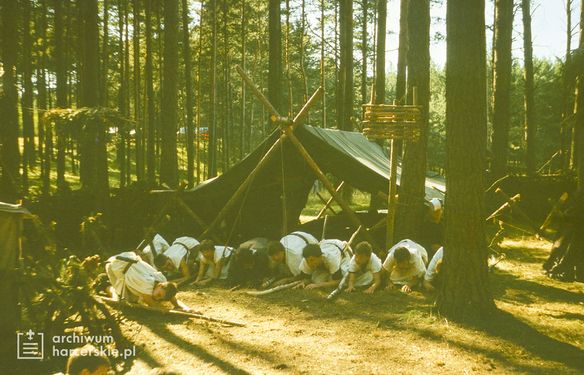 1991-07 Obóz Avalon. jez. Czyste. Poj.Kaszubskie. Szarotka 063 fot. J.Kaszuba.jpg
