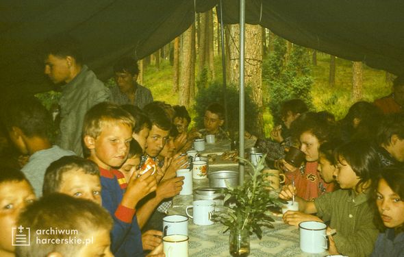 1991-07 Obóz Avalon. jez. Czyste. Poj.Kaszubskie. Szarotka 065 fot. J.Kaszuba.jpg