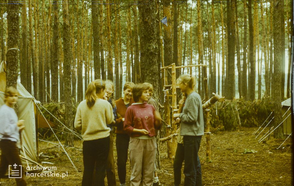 Plik:1986-07 Miały. Puszcza Notecka. Obóz Rezerwat. Szarotka 040 fot. J.Kaszuba.jpg