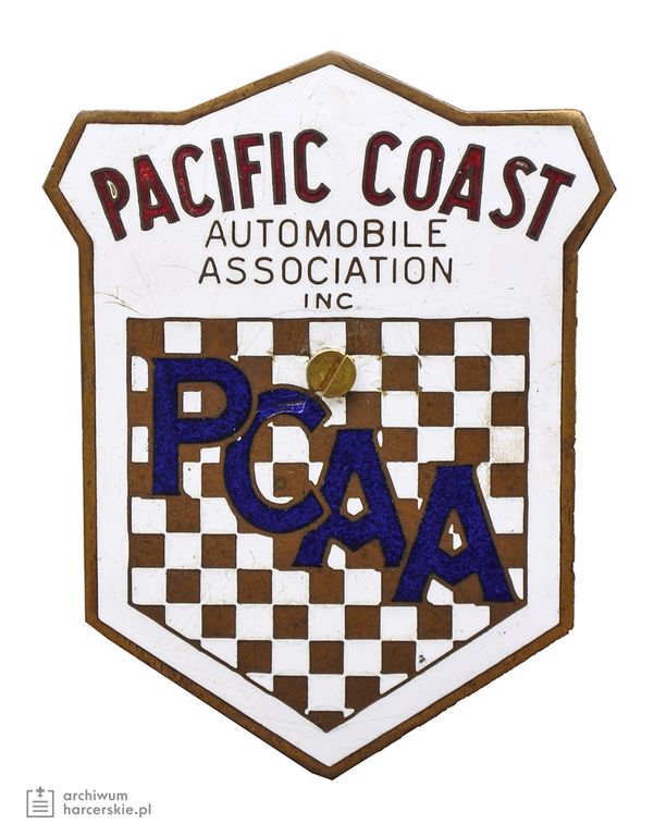 Plik:1926 28 Jerzy Jeliński podróż dookoła świata odznaki automobilowe Pacific Coast.jpg