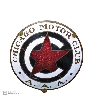 1926 28 Jerzy Jeliński podróż dookoła świata odznaki automobilowe Chicago.jpg