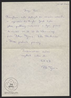 1991-04-06 Gdańsk, List przewodni do listy chętnych do wyjazdu do Anglii.jpg