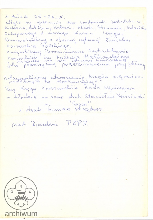 Plik:1980-10-26 rekopis komunikatu o powolaniu Porozumienia KIHAM.jpg
