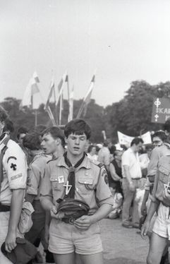 1985-07 08 Jez.Białe k. Machar Szarotka obóz stały Buchtowisko 122 fot. J.Kaszuba.jpg