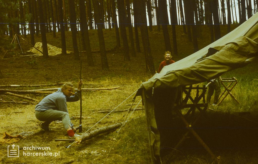 Plik:1986-07 Miały. Puszcza Notecka. Obóz Rezerwat. Szarotka 064 fot. J.Kaszuba.jpg