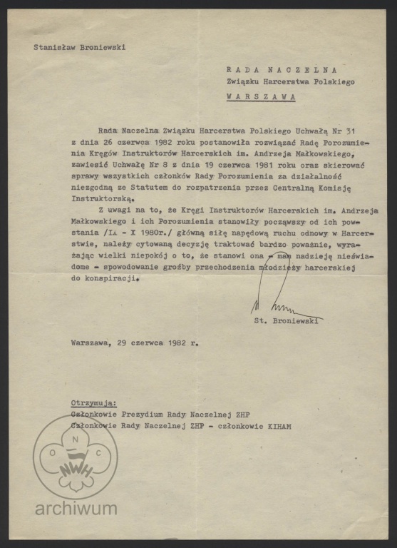 Plik:1982-06-29 Warszawa list Orszy do RN ZHP ws rozwiazania RP KIHAM.jpg
