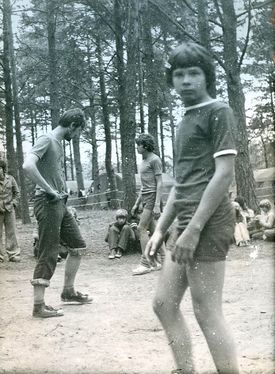 1977 Miedzno. Obóz stały Szczepu SP 10 Gdynia. 22 GDH048 fot. D.Zabrocki.jpg
