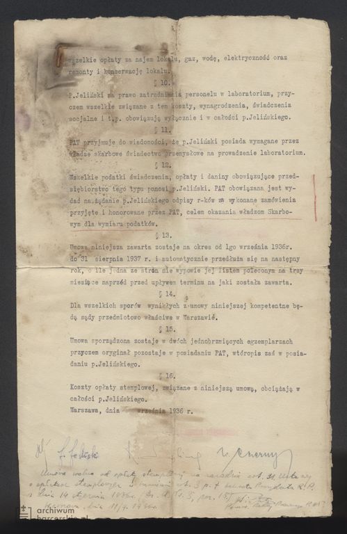 Plik:1936-09 Warszawa Umowa o dzieło 1Jeliński - PAT 003.jpg