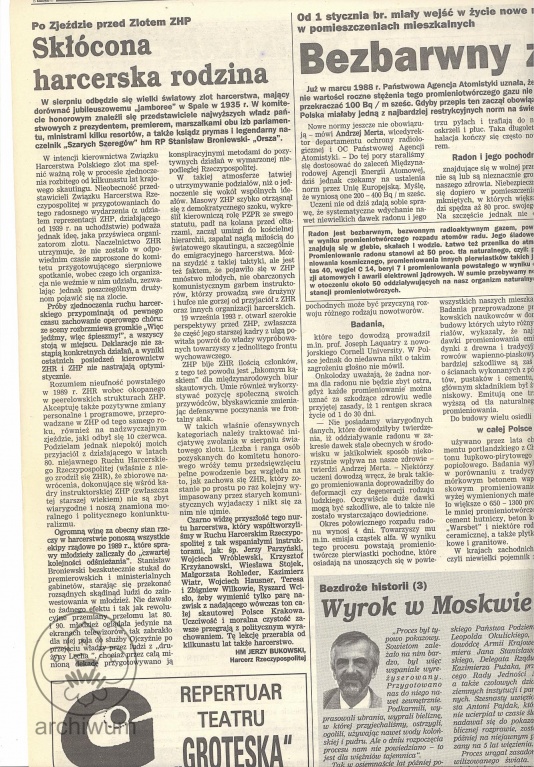 Plik:Artukul J Bukowskiego Po zjezdzie przed Zlotem ZHP Sklocona harcerska rodzina -w Krakowski Cz.jpg