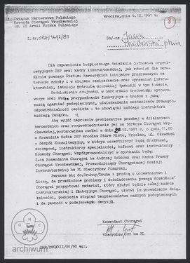 1981-12-04 Wrocław, Zaproszenie dla Jacka Chodorskiego do udziału w pracach Zespołu Konsultacyjnego Komendy Chorągwi.jpg
