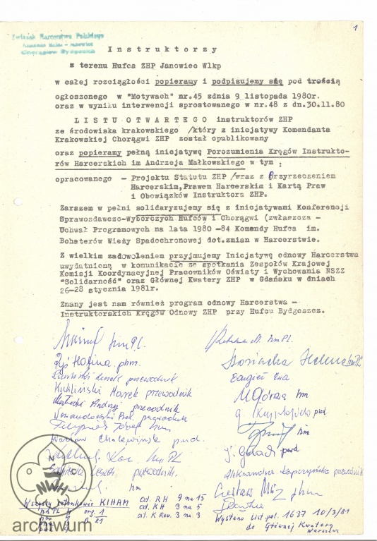 Plik:1981-03-10 Janowiec Wlkp Apel instruktorow ws listu krakowskiego str.1.jpg
