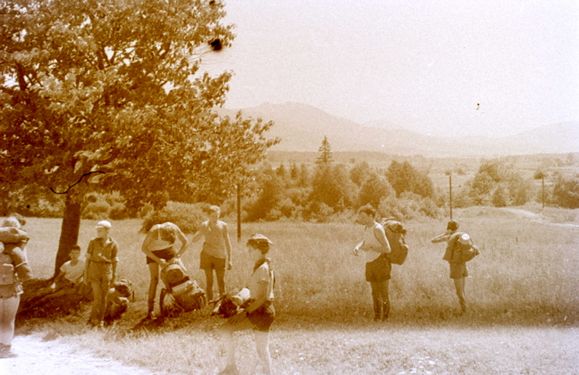 1956-60 Obóz wędrowny. Bieszczady. 2 GDH Watra 030 fot. Z.Żochowski.jpg
