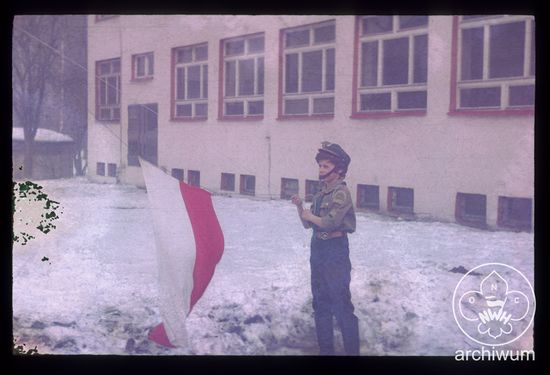 1987-02 Żywiec Zimowisko 3 NDH Niepołomni ze Szczepu Puszcza 026.jpg