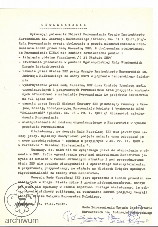 Plik:1981-02-17 Warszawa oswiadczene ws niezarejestrowania Rady Porozumienia KIHAM.jpg