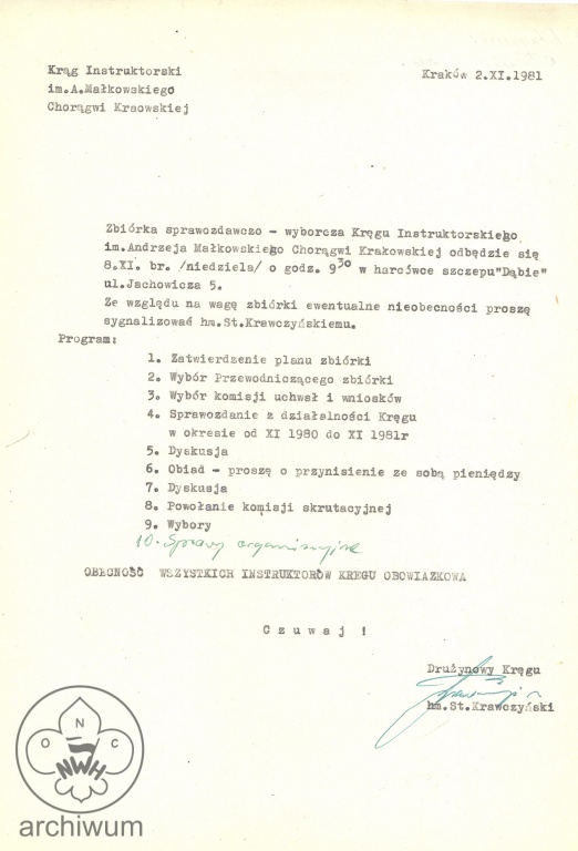 Plik:1981-11-02 Krakow KIHAM informacja o zbiorce spr-wyb Kregu.jpg