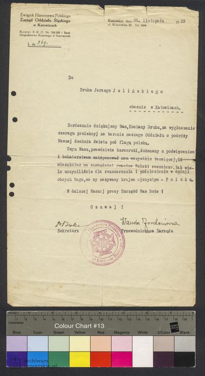 Plik:1929-11-25 Katowice ZHP Chorągiew Żeńska Jordanowna.jpg