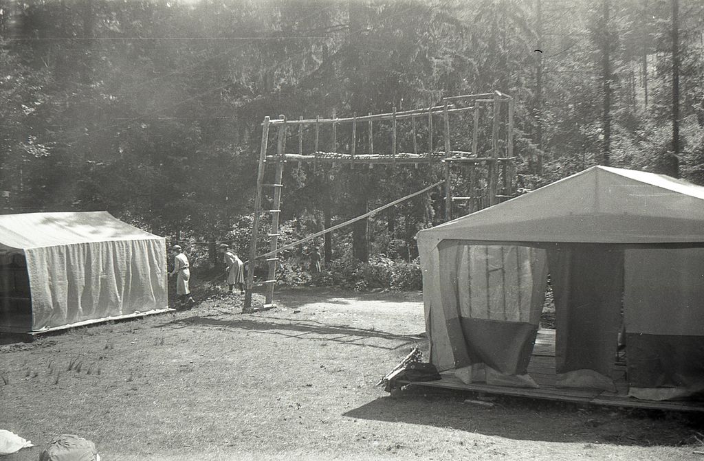Plik:1983 Lipowa Zimnik. Obóz Puszcza II. Szarotka119 fot. J.Kaszuba.jpg