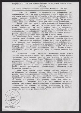 1993 ZHR, ZHP na Litwie, Fragmenty z listu Romana Kowszewicza ZHPnL o Białej Służbie w Wilnie.jpg