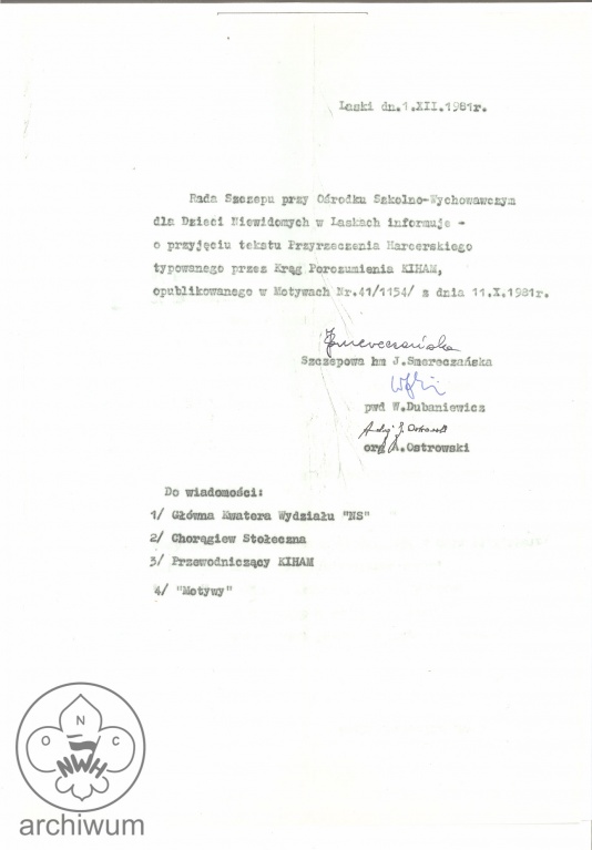 Plik:1981-11-27 Laski Informacja ze szczepu w Laskach o przyjeciu tekstu Przyrzeczenia.jpg