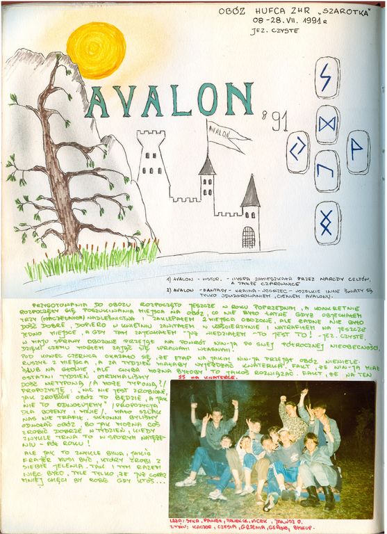 Plik:1991 Obóz Avalon. Jez. Czyste. Szarotka 123 fot. J.Kaszuba.jpg