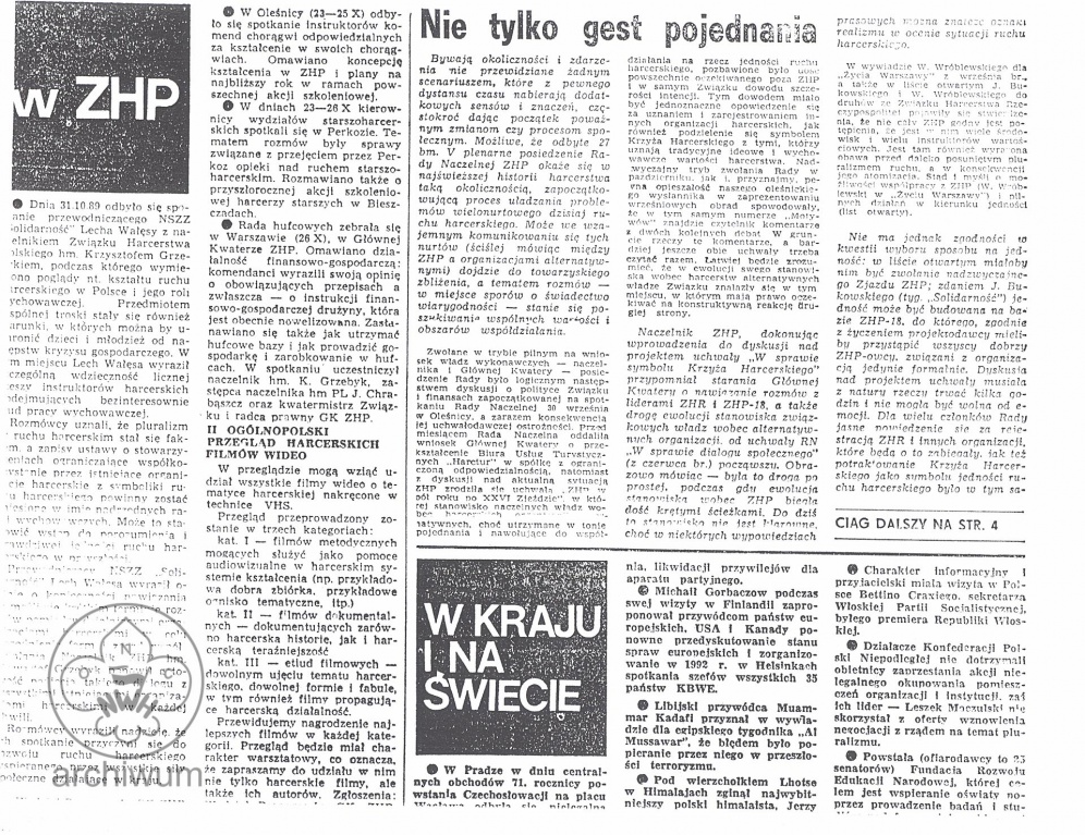 Plik:1989 Warszawa artykuł w Motywach -chyba- Nie tylko gest pojednania.jpg