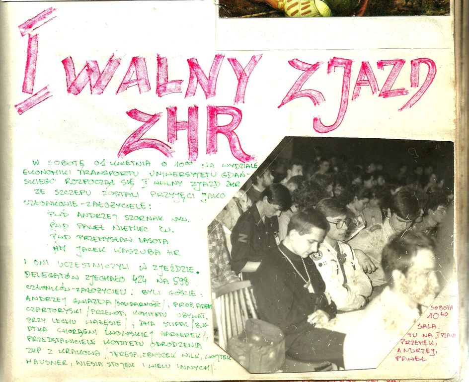 Plik:1989 1-2 kwiecień. Sopot. I Zjazd ZHR. Szarotka 006 fot. J.Kaszuba.jpg