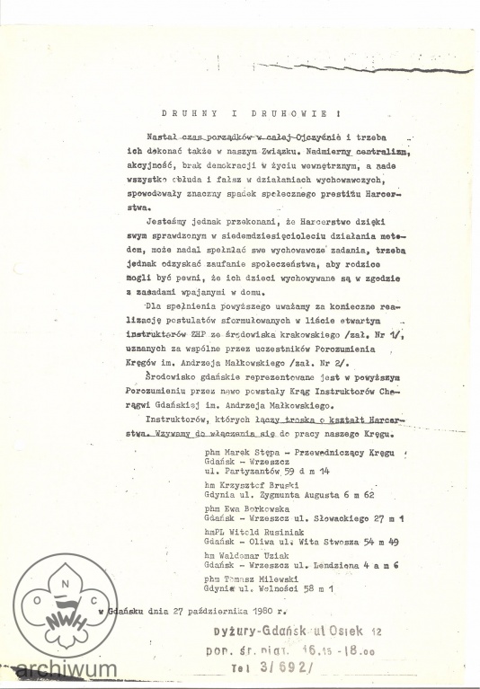 Plik:1980-10-27 Gdansk Apel do instruktorow o wlaczanie sie w prace KIHAM.jpg