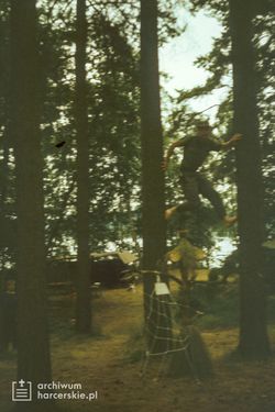 1991-07 Obóz Avalon. jez. Czyste. Poj.Kaszubskie. Szarotka 025 fot. J.Kaszuba.jpg